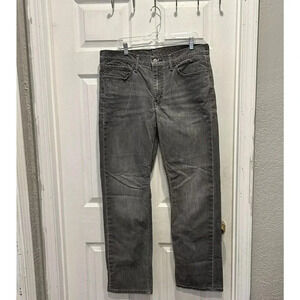 Levis 514 Jeans Mens Size 36x31‎ (36x32 Tag) Gray Straight Leg Denim Pants